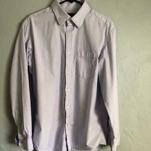Banana Republic Men’s long sleeve shirt White/lilac pinstripe - Size L 16-16 1/2